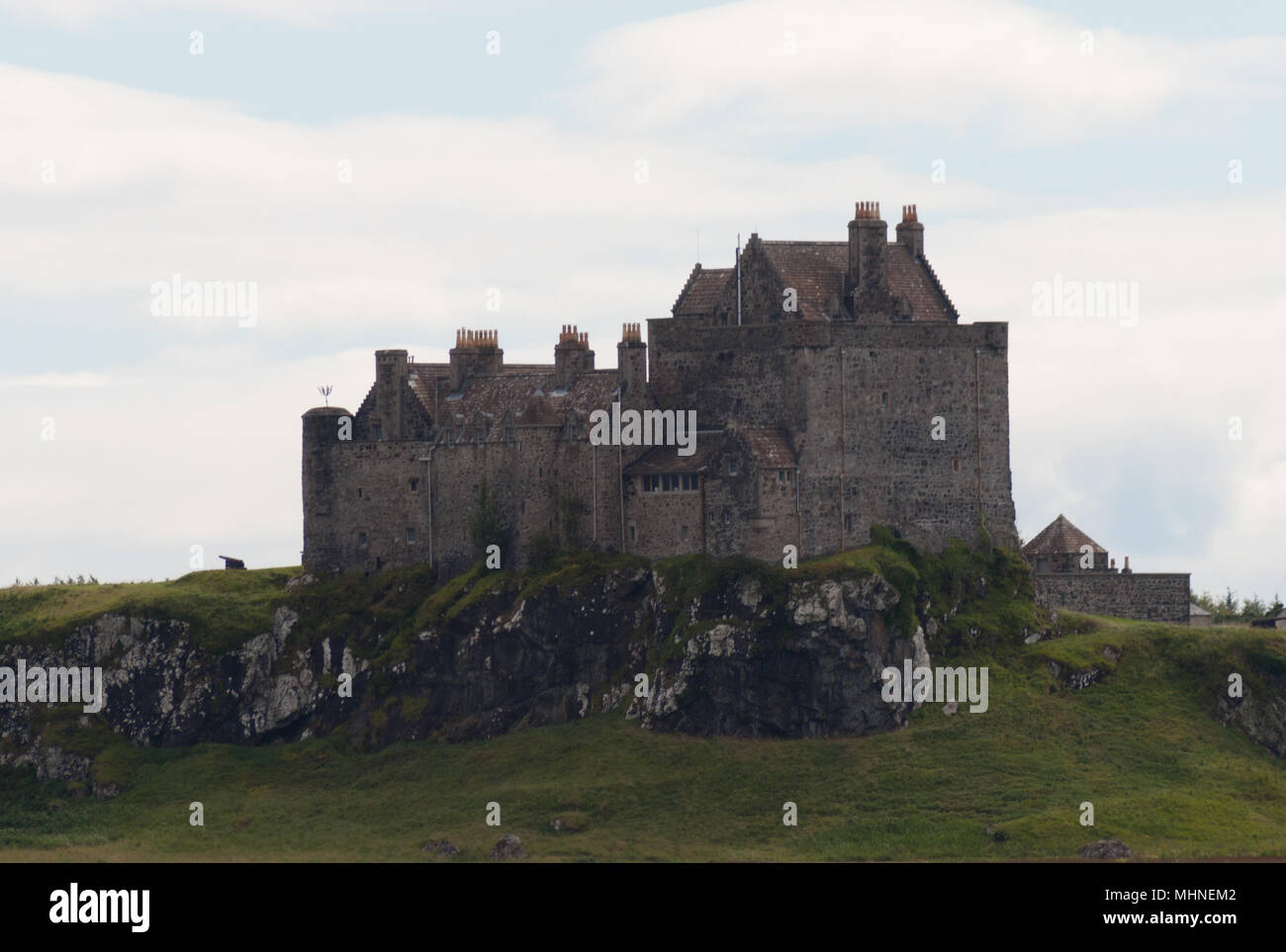 Duart Castle on the isle of Mull, taken from the Sea Stock Photo