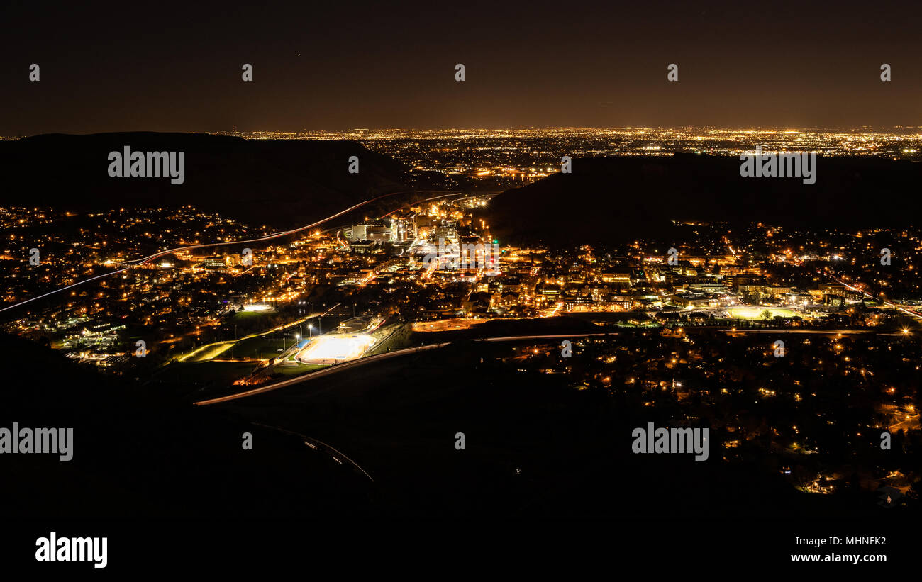 Over looking the city Golden, Colorado USA Stock Photo Alamy