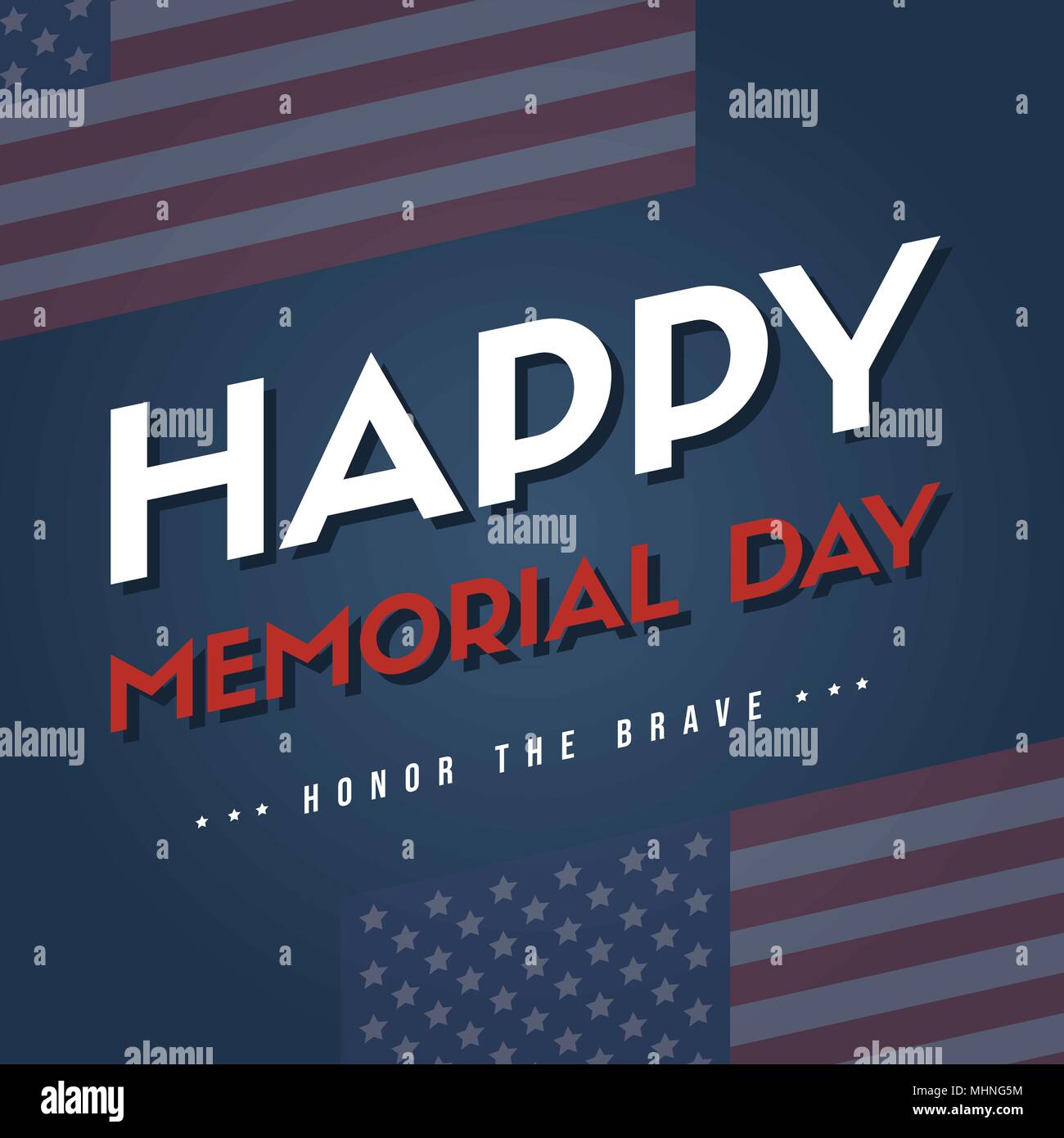 Happy memorial day stars and stripes Stock Vector Image & Art - Alamy