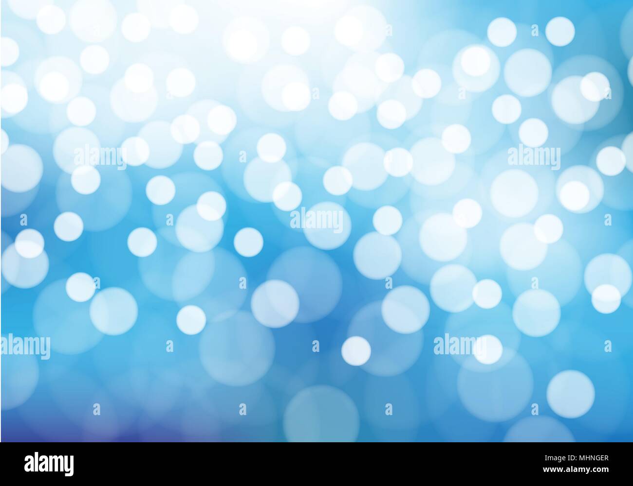 Abstract white bokeh on blue night background vector illustration Stock ...