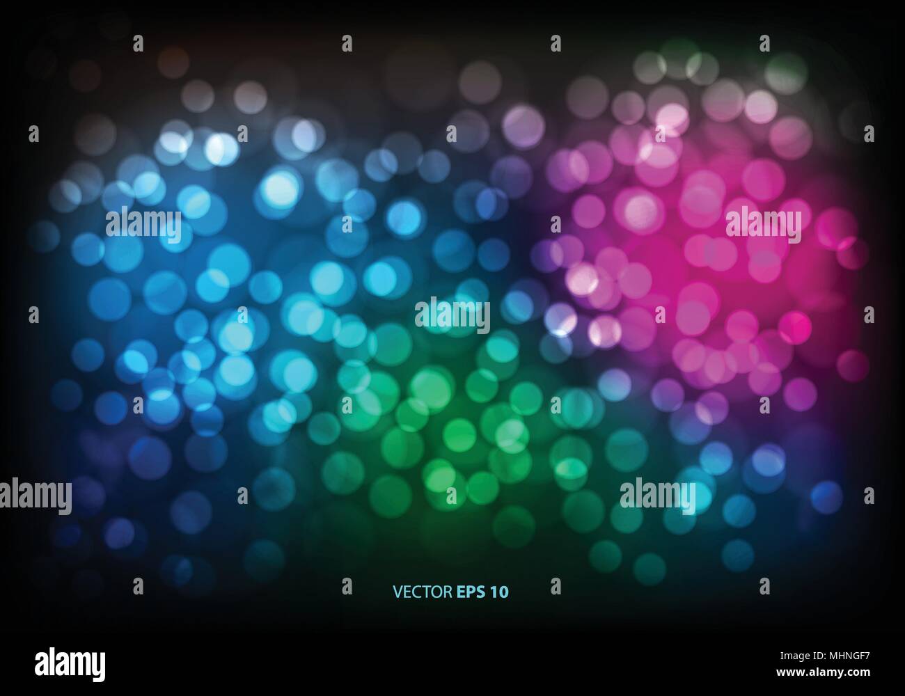 Abstract color bokeh blur light background vector illustration Stock ...