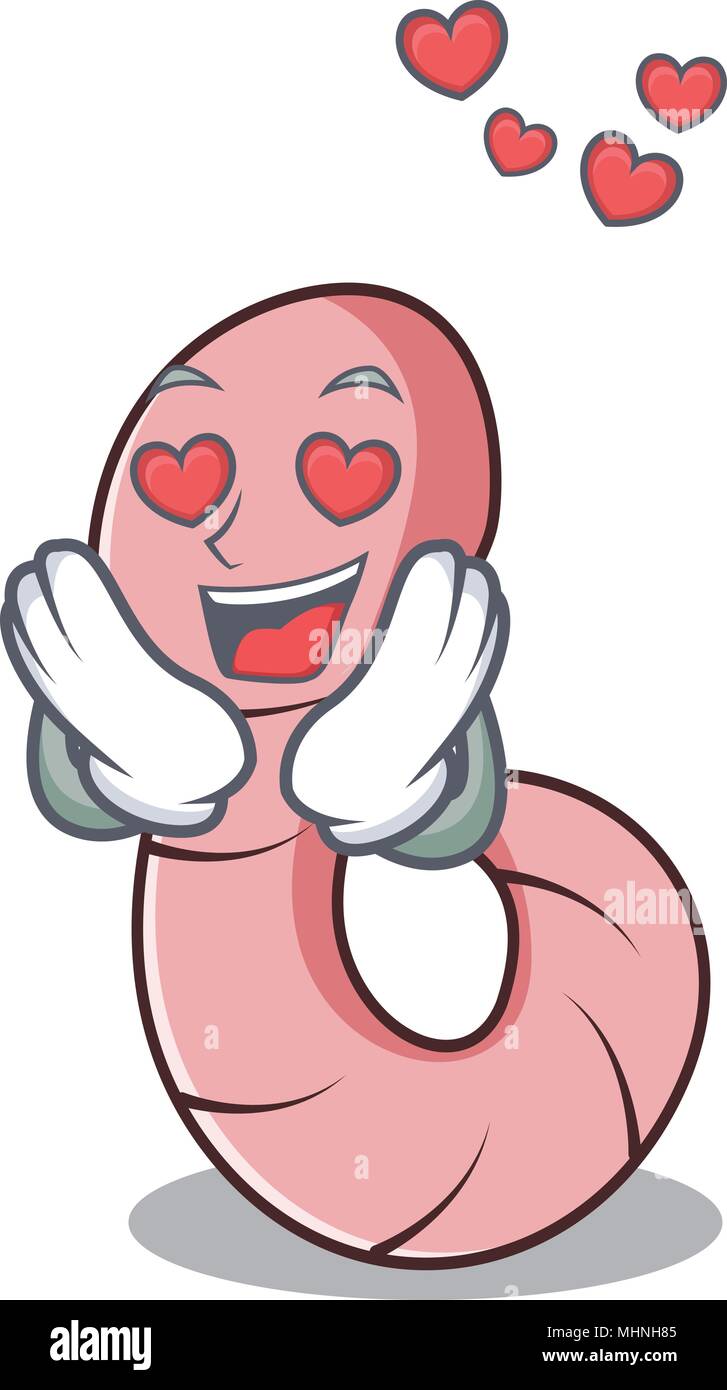 In love worm mascot cartoon style Stock Vector Image & Art - Alamy