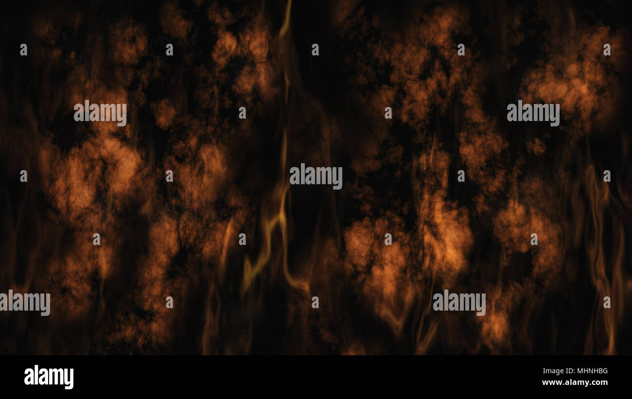 Smoke and Fire On Black Background 3D Rendering Stock Photo - Alamy