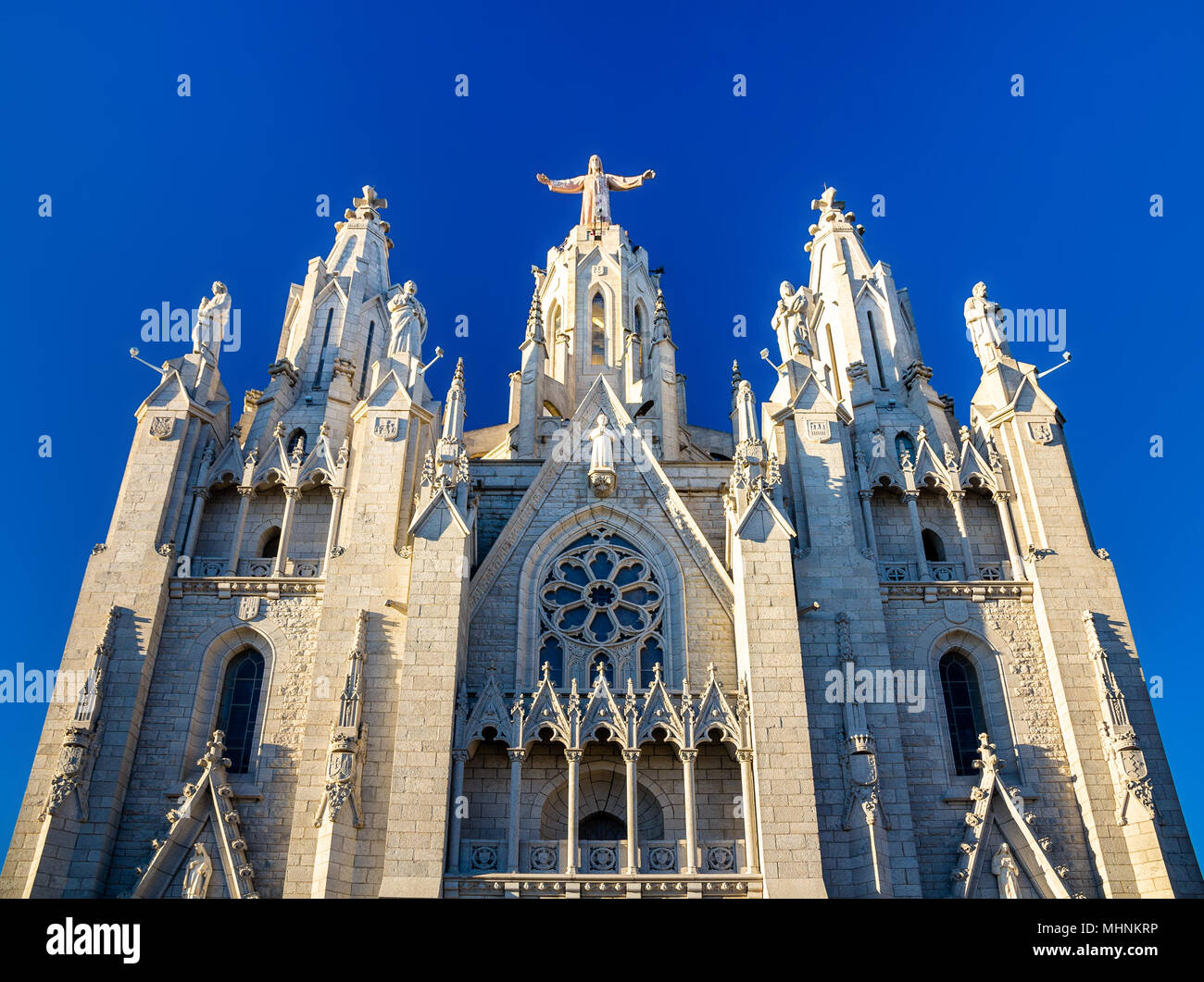 Expiatory Church of the Sacred Heart of Jesus in Barcelona, Spai Stock Photo