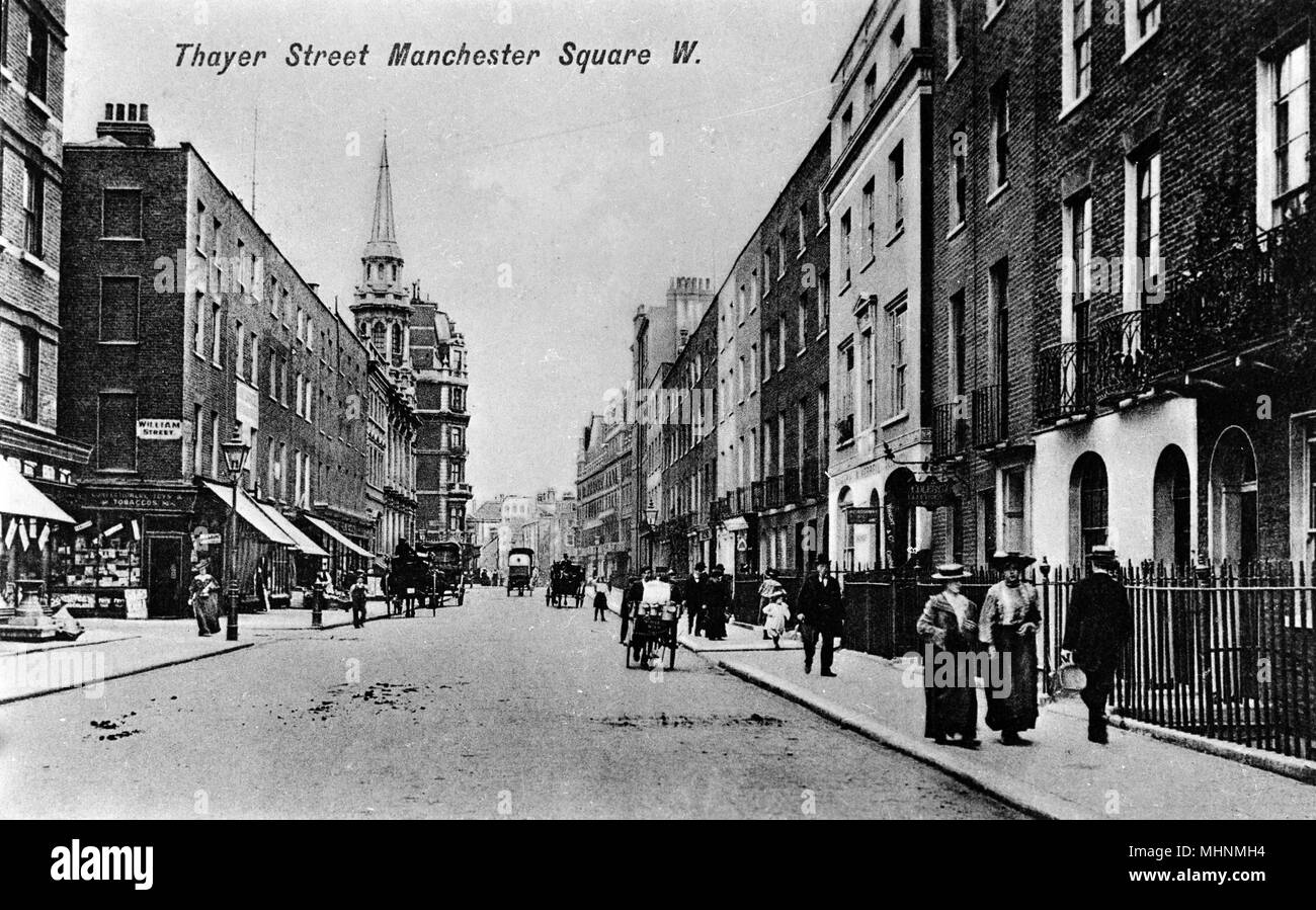 Thayer Street, Manchester Square, London Stock Photo