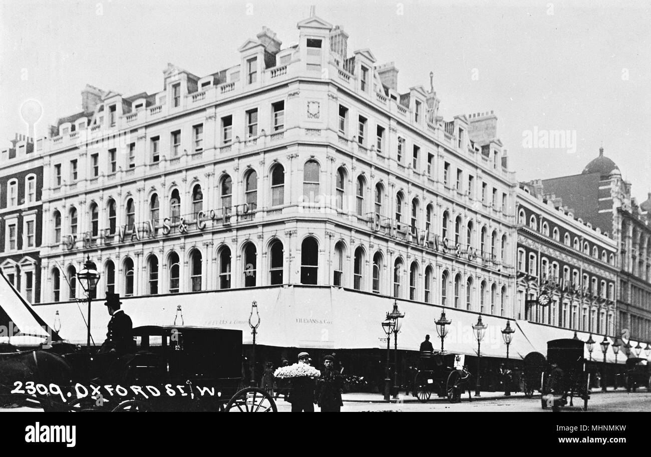 D H Evans department store, Oxford Street, London. Date circa 1910s