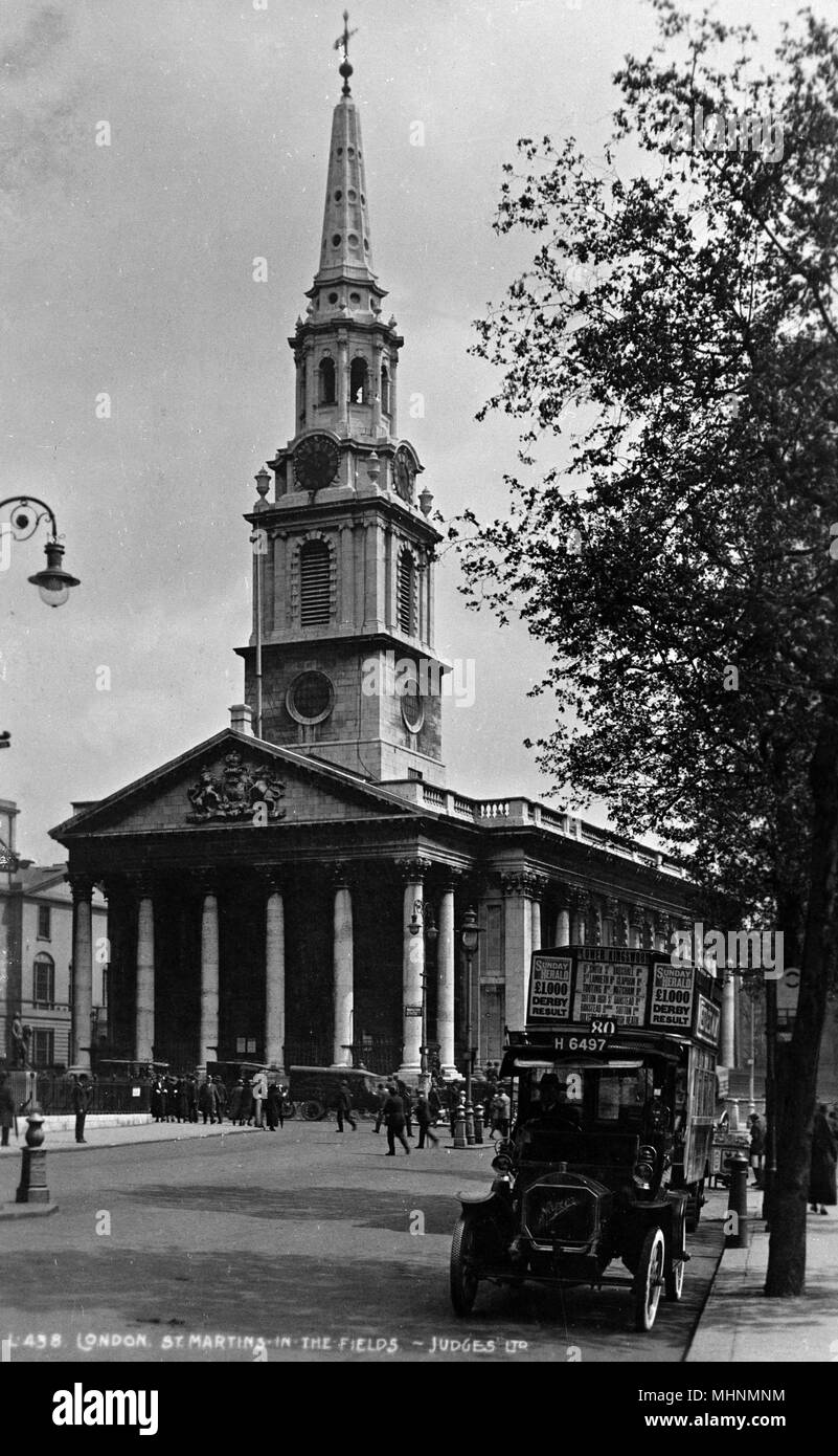 St Martin in the Fields, Trafalgar Square, London Stock Photo