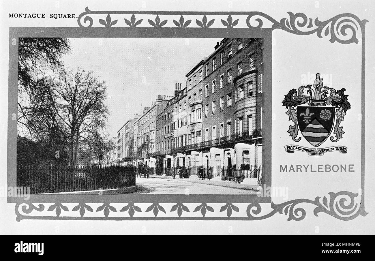 Montagu Square, Marylebone, London W1 Stock Photo Alamy