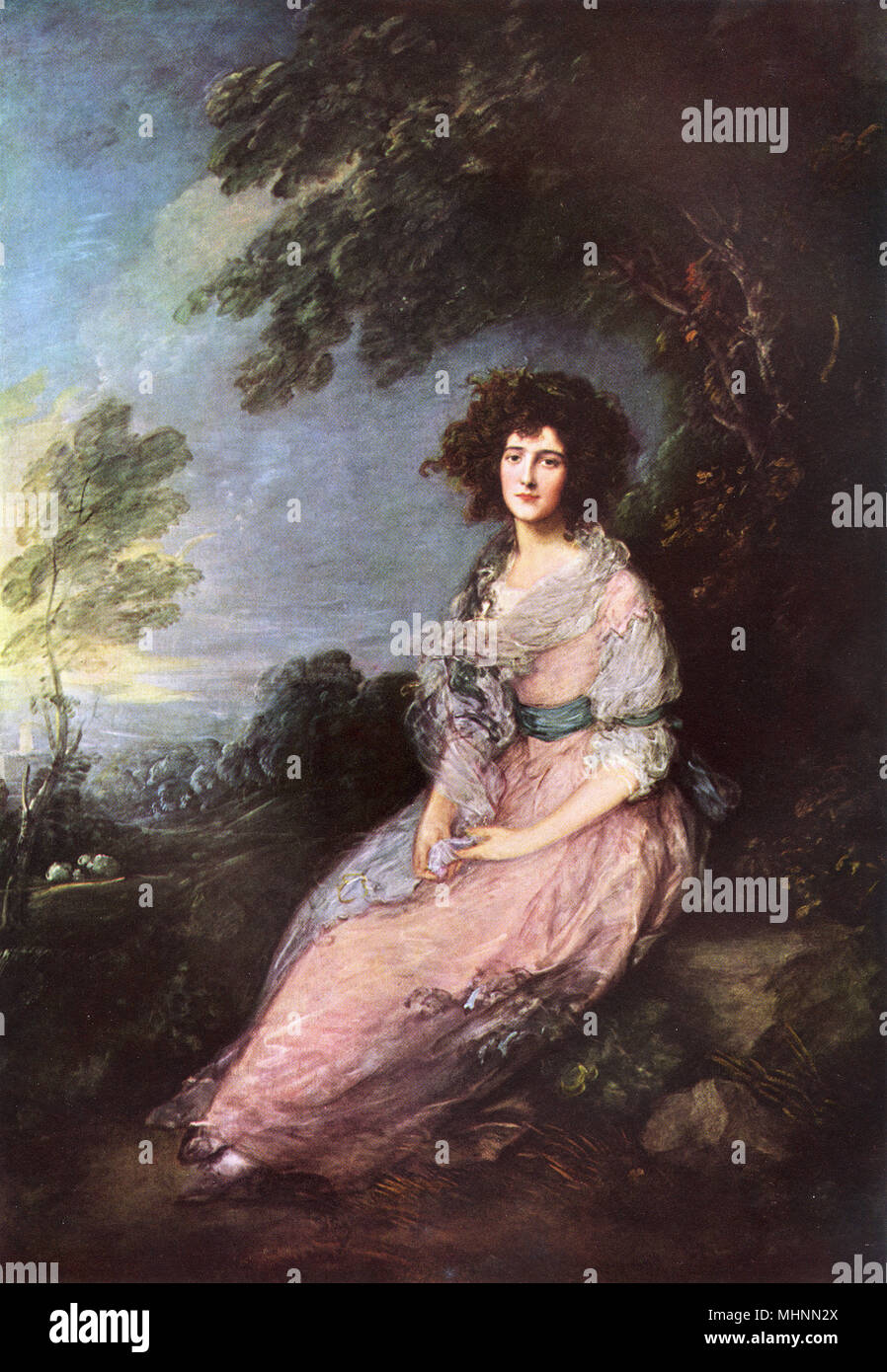 Mrs Richard Brinsley Sheridan By Thomas Gainsborough Stock Photo