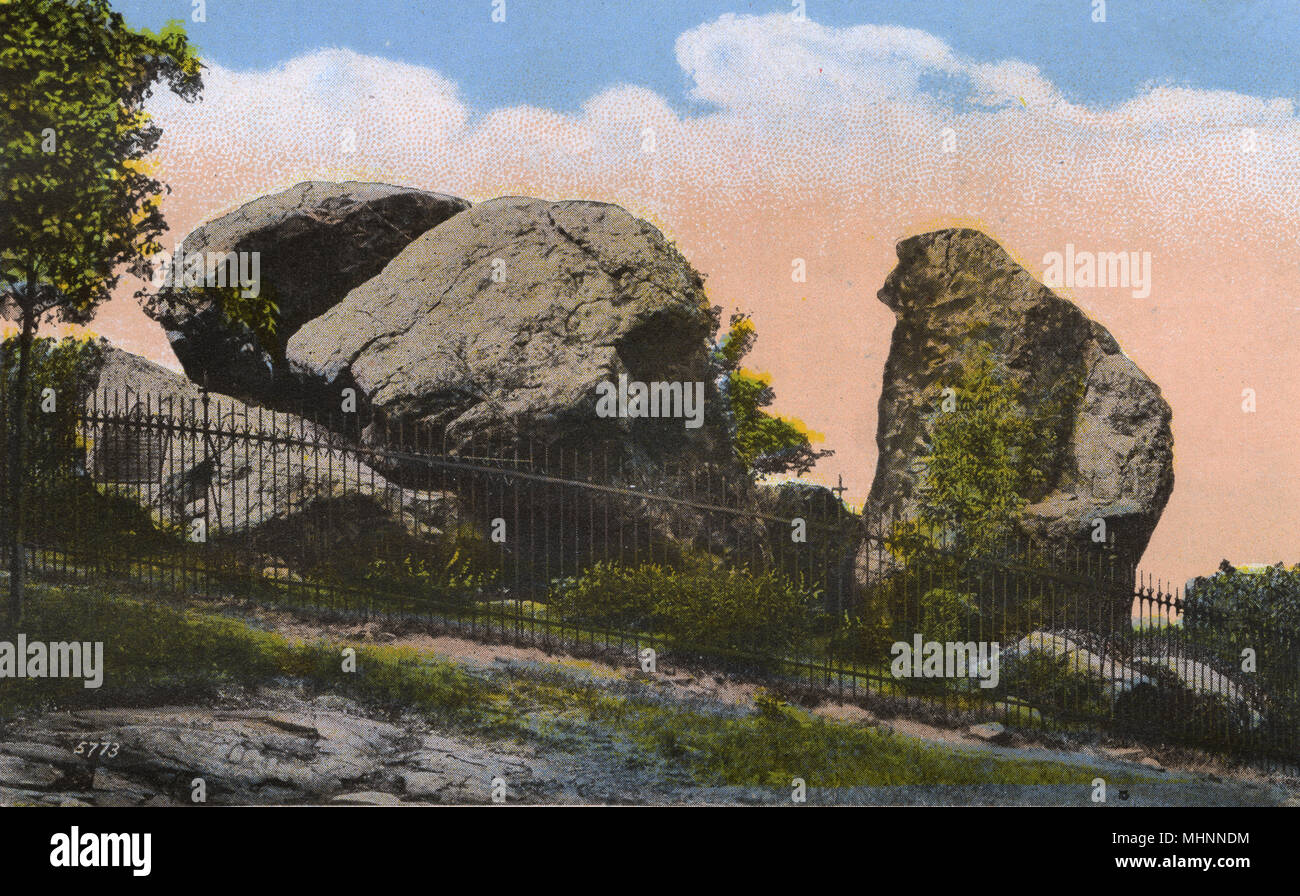 New Haven, Connecticut, USA - Judge Cave, West Rock Park Stock Photo ...