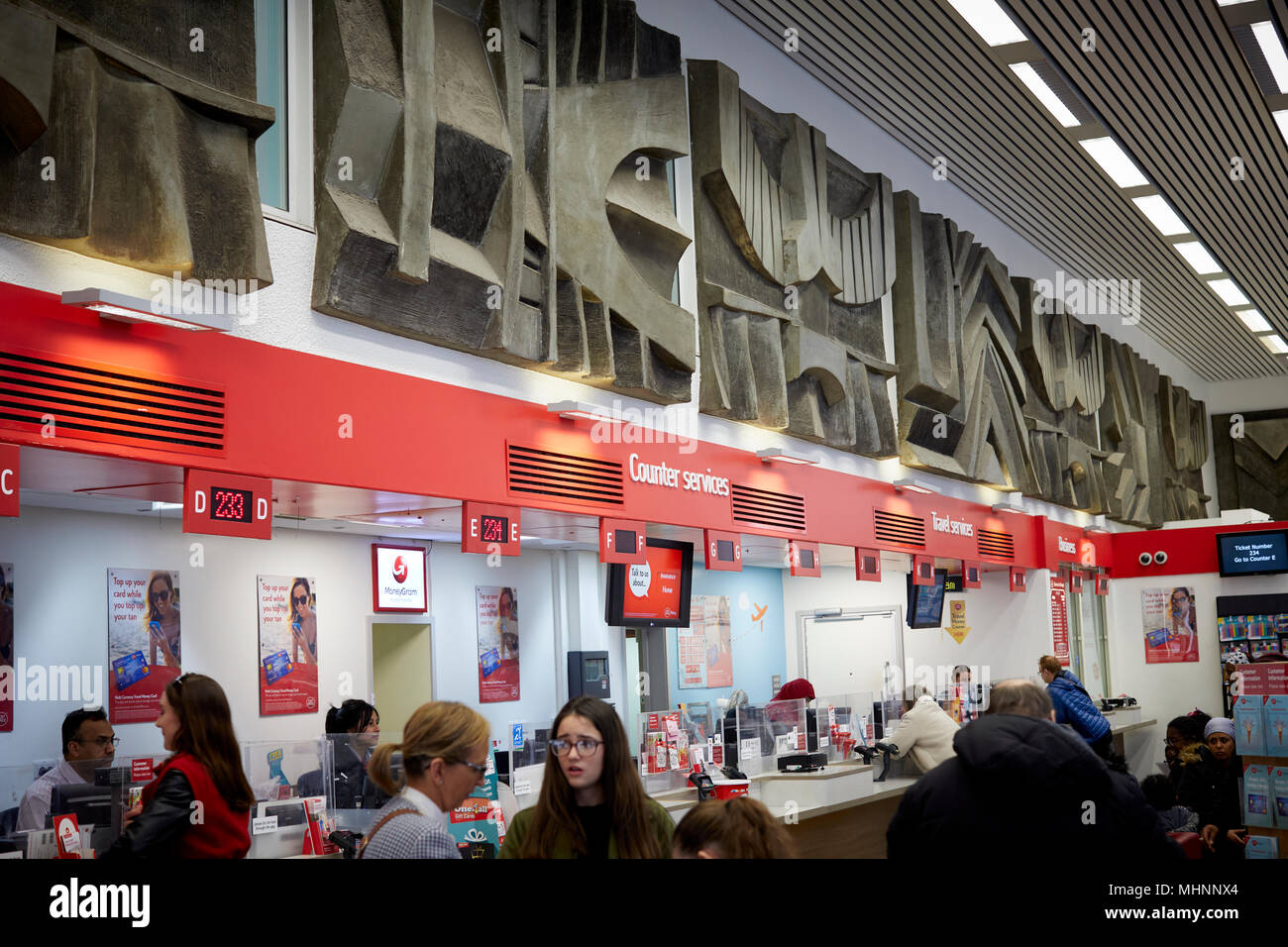 Manchester City Centre Spring Gardens Post Office Stone Brutalist