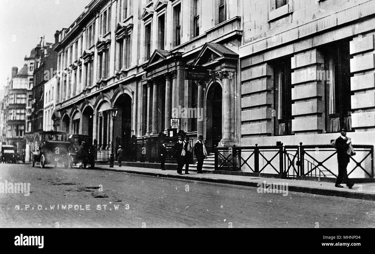 Post Office in Wimpole Street, London W1 Stock Photo Alamy