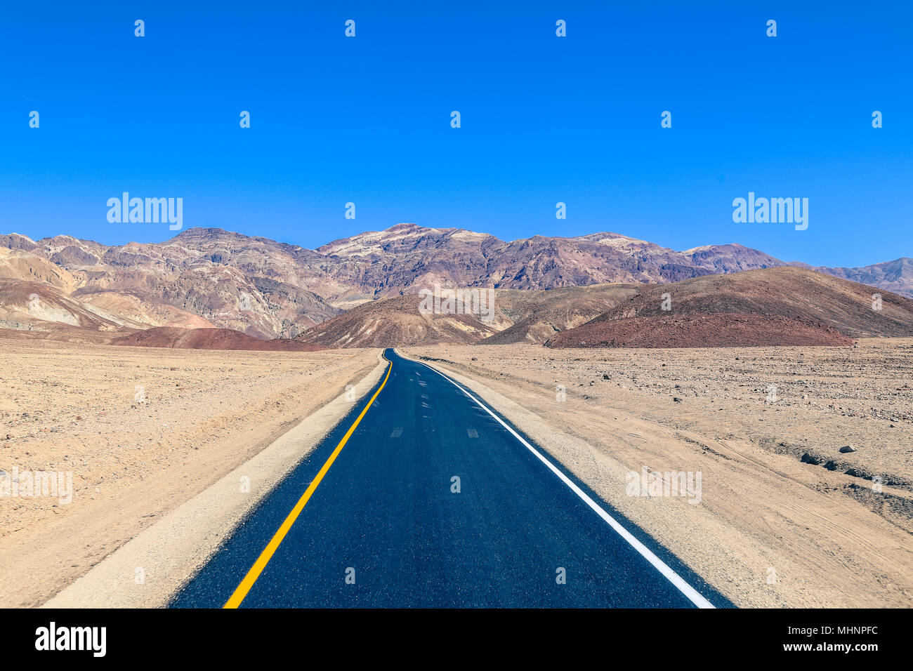 road in death valley national park Stock Photo - Alamy