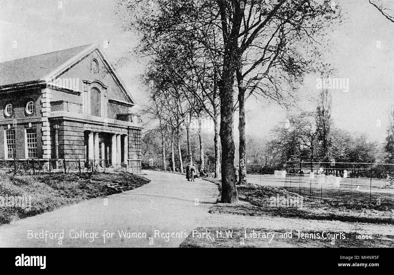 Bedford College for Women, Regents Park, London Stock Photo