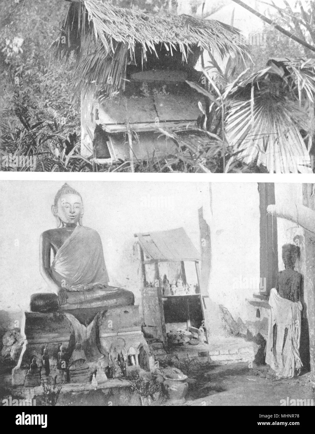 Malaysia The Malay Peninsula Malay Burial East Coast Aerial Coffins 1900 Stock Photo Alamy