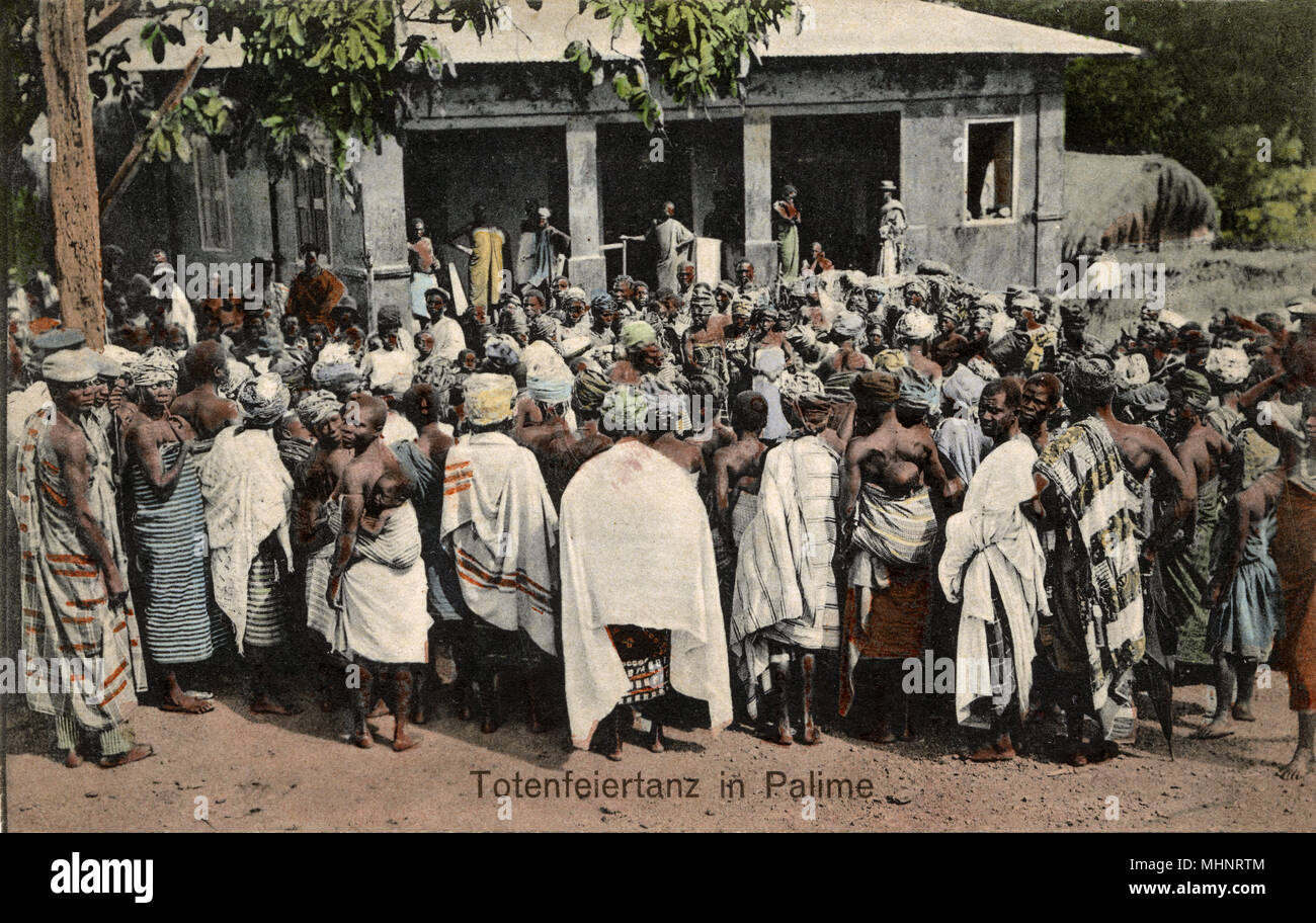 Kpalime, Togo - Festival of the Dead     Date: 1910s Stock Photo