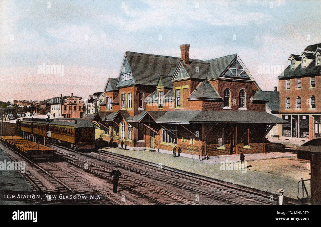 Railway Station at New Glasgow, Nova Scotia, Canada Stock Photo Alamy