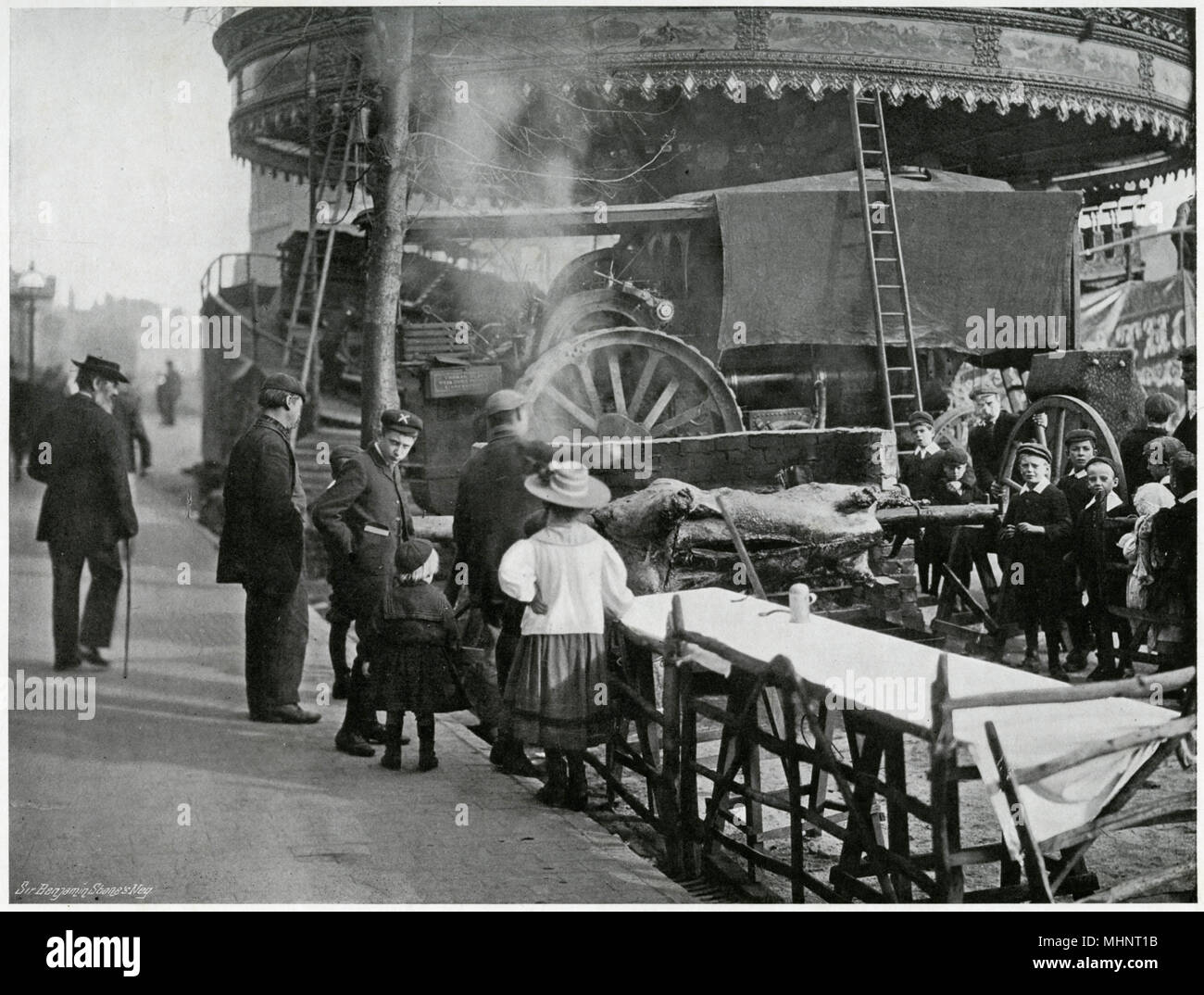 StratforduponAvon, Mop Fair 1899 Stock Photo