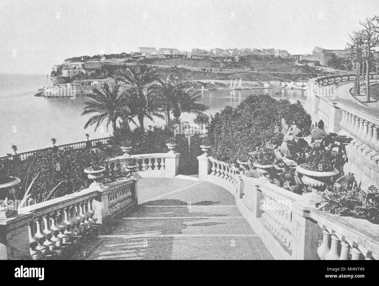 MONACO. de Monte- Carlo 1895 old antique vintage print picture Stock Photo