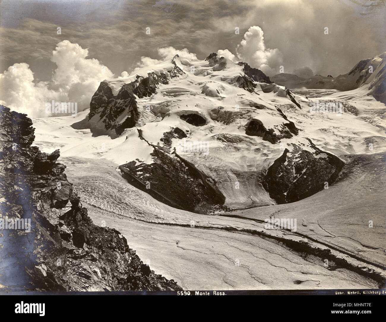 The Monte Rosa massif close to Zermatt, Switzerland Stock Photo - Alamy