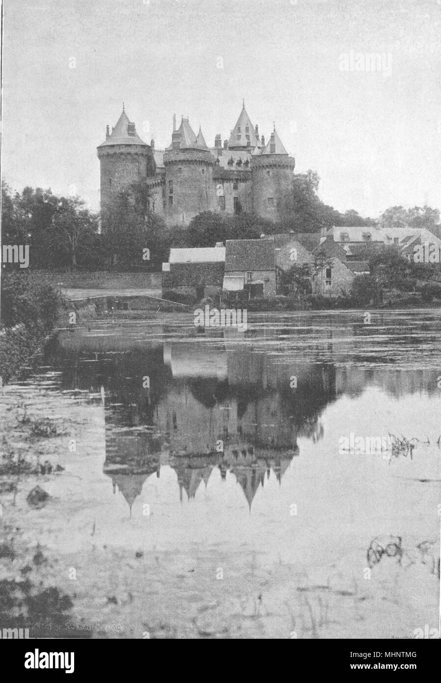 ILLE- ET- VILAINE. Combourg. Chateau 1895 old antique vintage print picture Stock Photo