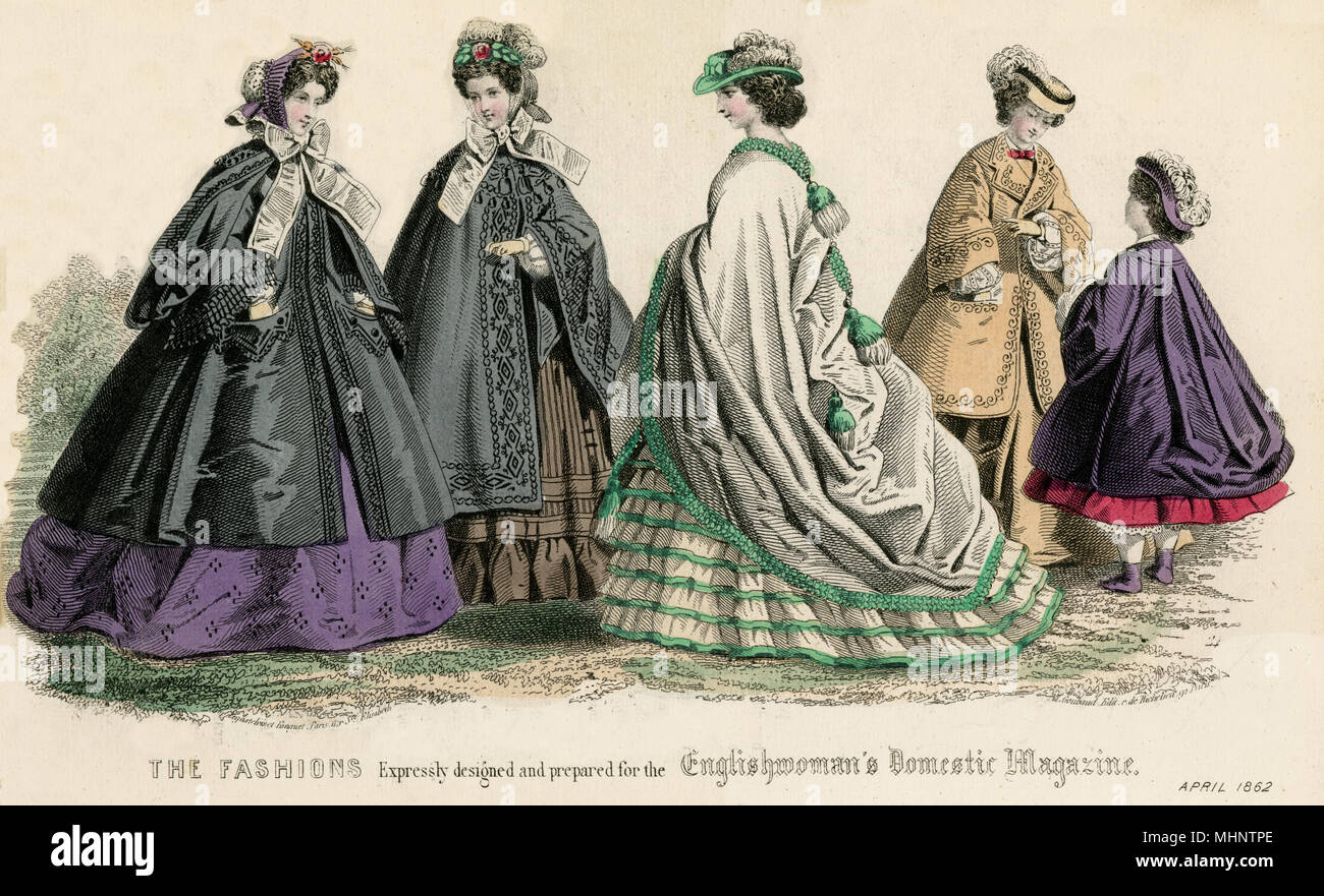 Victorian woman hat 1862 hi-res stock photography and images - Alamy