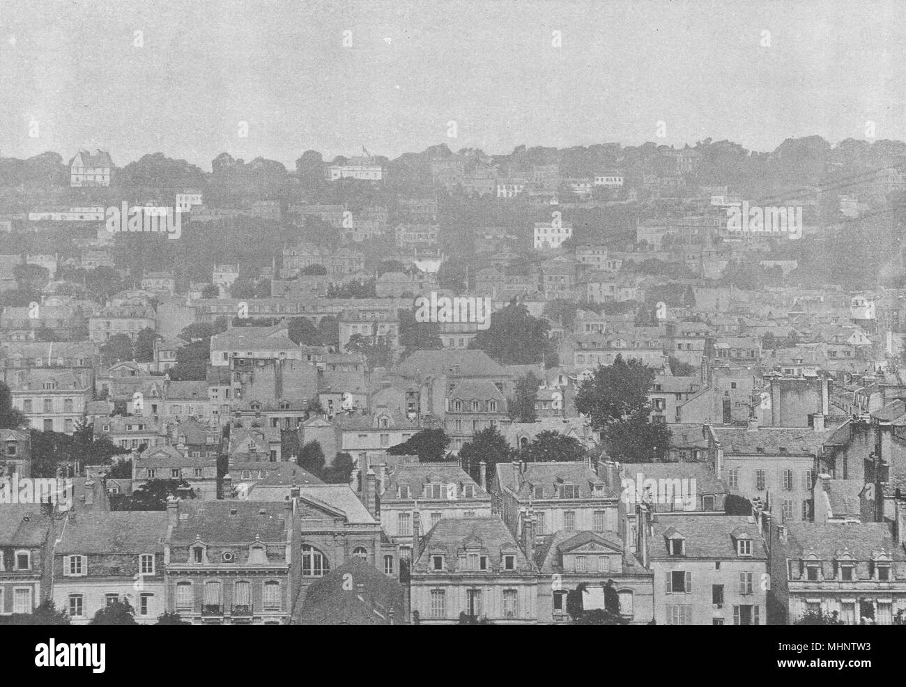 SEINE- MARITIME. Le Havre. Côté D'Ingouville 1895 old antique print picture  Stock Photo - Alamy