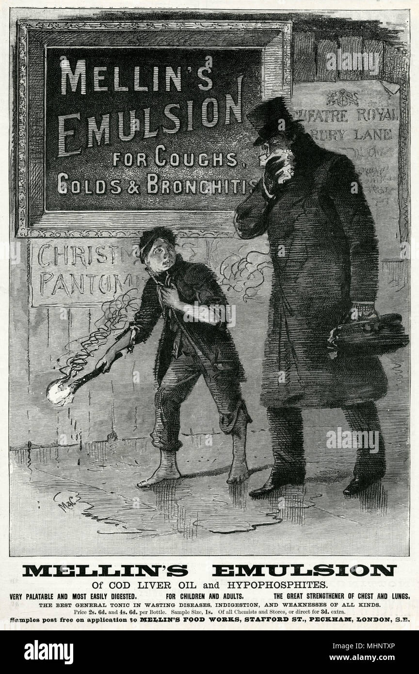 Advert for Mellin's Emulsion 1895 Stock Photo