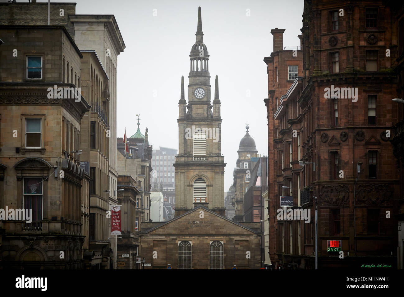 Glasgow in Scotland,  St George's Tron, Church of Scotland Stock Photo