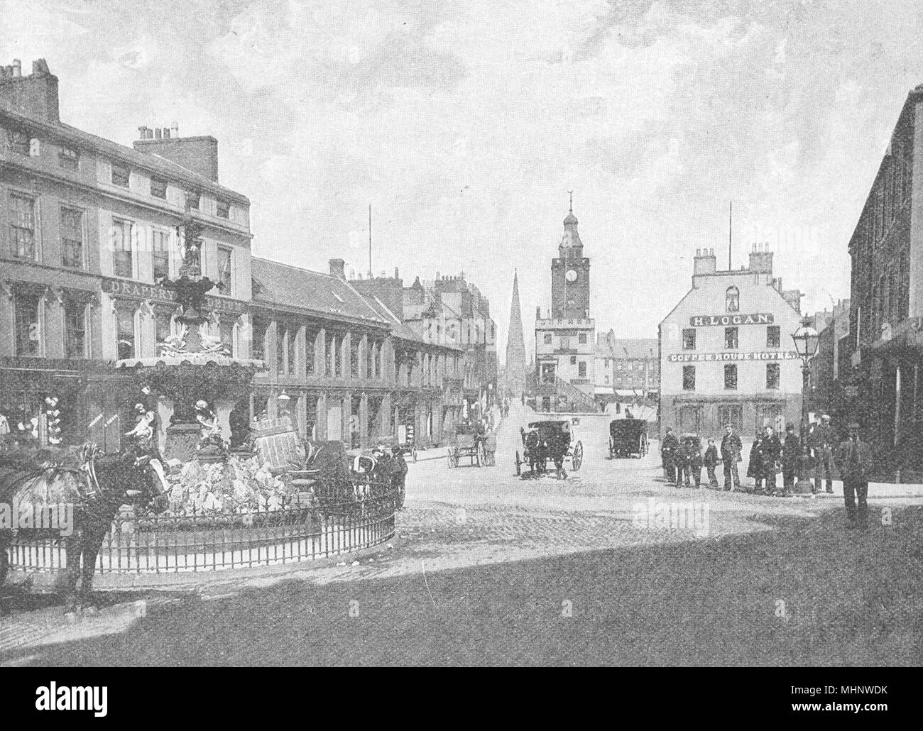 Scotland dumfries high street Black and White Stock Photos & Images Alamy
