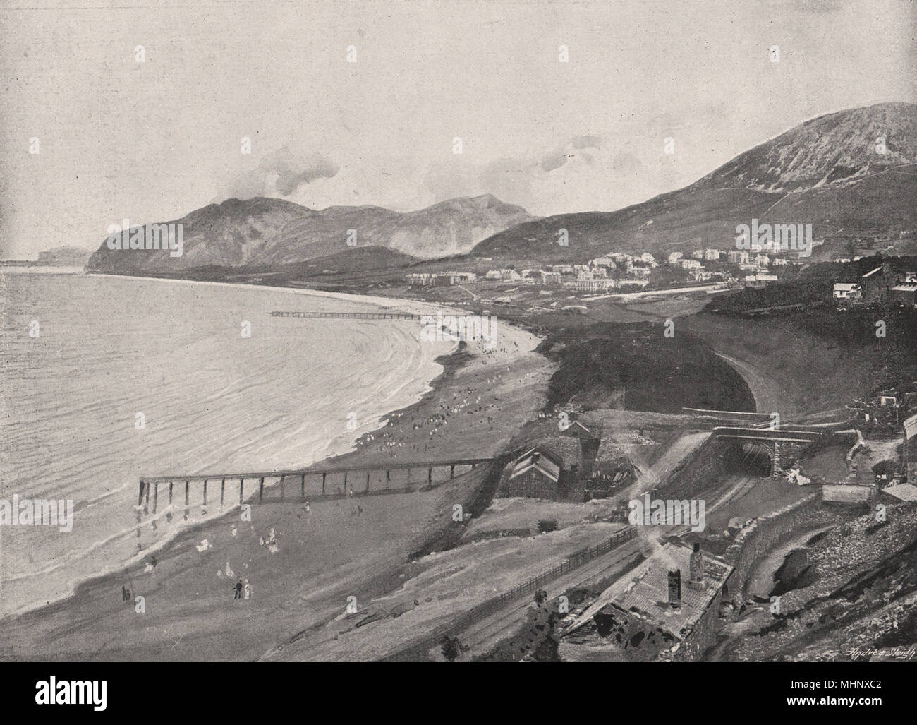 WALES. Penmaenmawr 1900 old antique vintage print picture Stock Photo