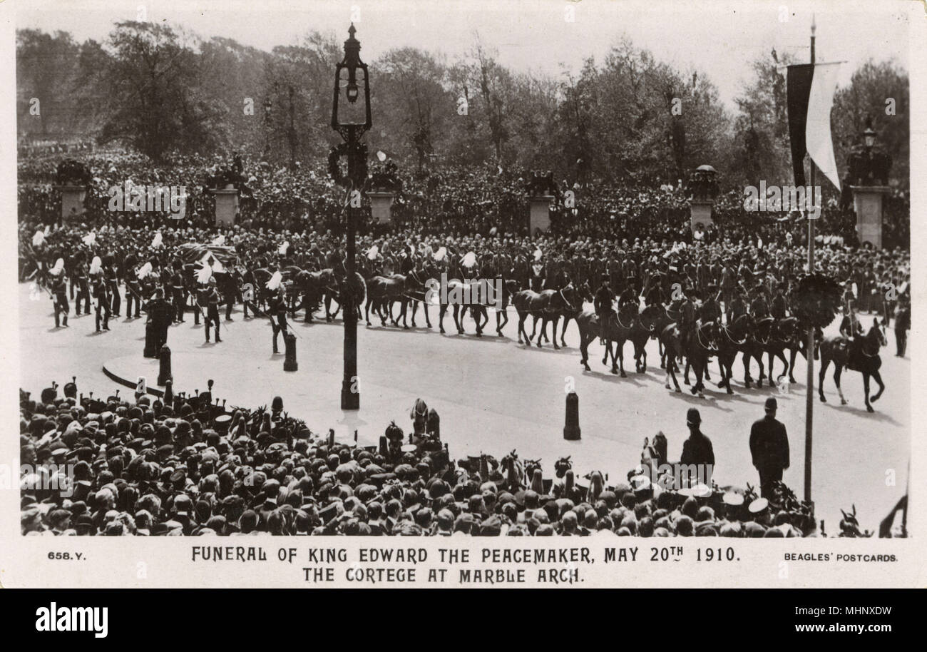 Funeral procession of King Edward VII, London Stock Photo