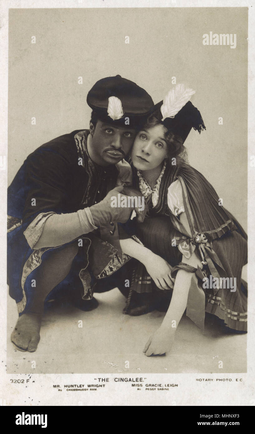 Huntley Wright and Gracie Leigh in The Cingalee Stock Photo