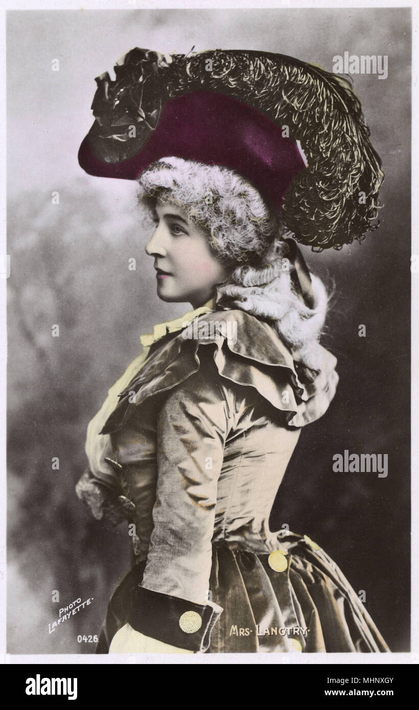 Lily Langtry, British-American actress, socialite and producer.      Date: circa 1900s Stock Photo