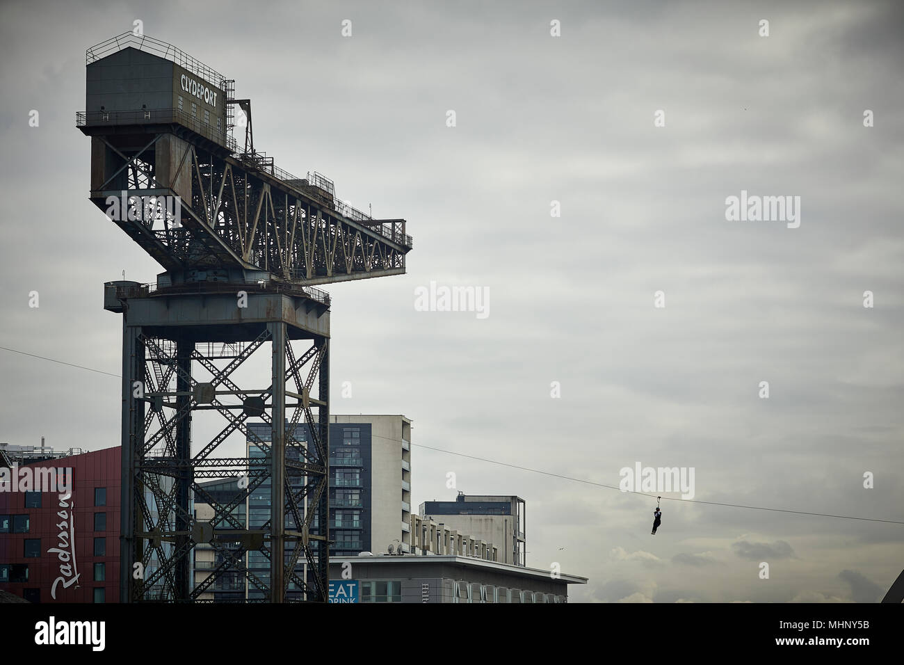 Glasgow in Scotland,   Finnieston Crane Stock Photo