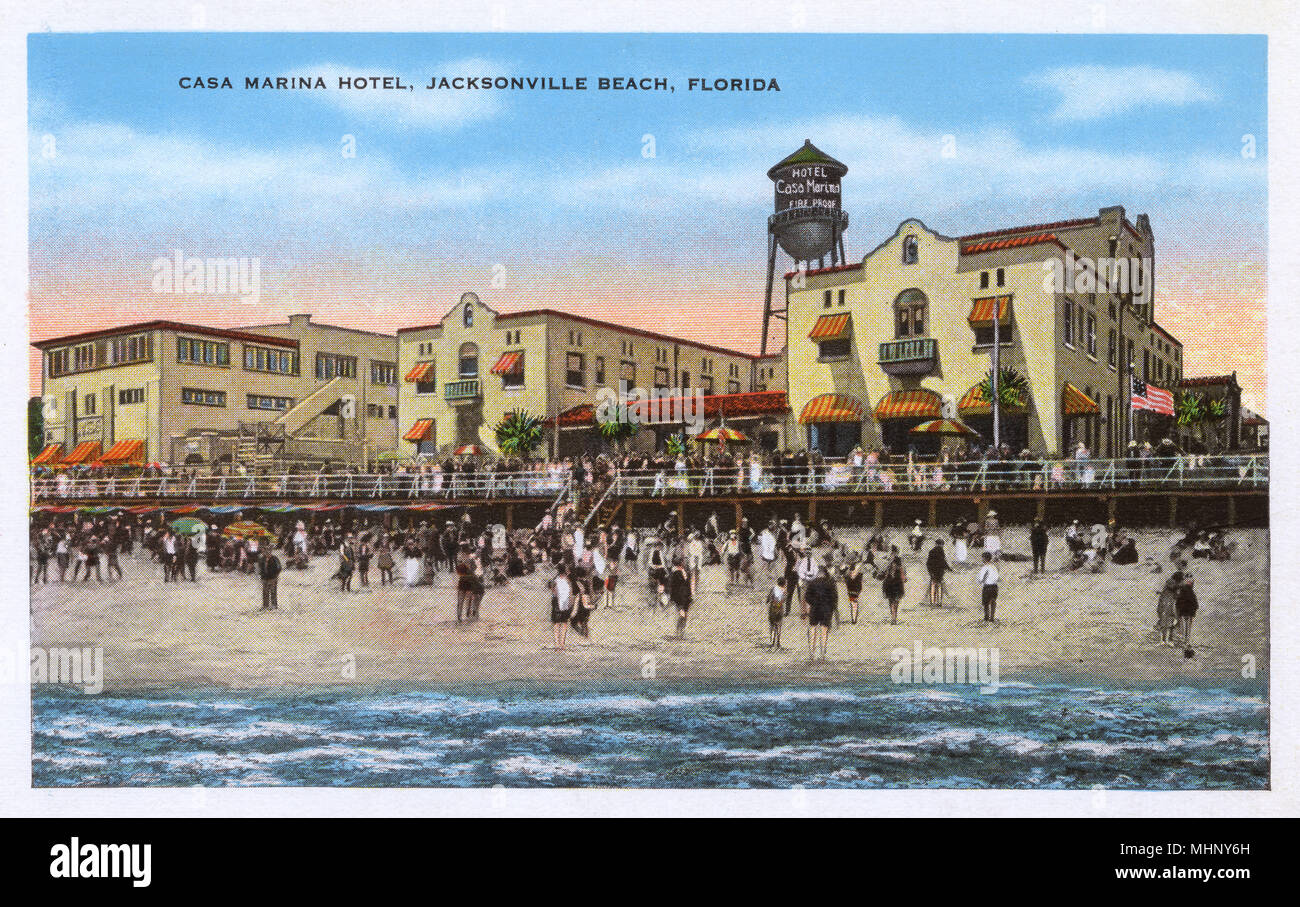 Casa Marina Hotel, Jacksonville beach, Florida, USA Stock Photo