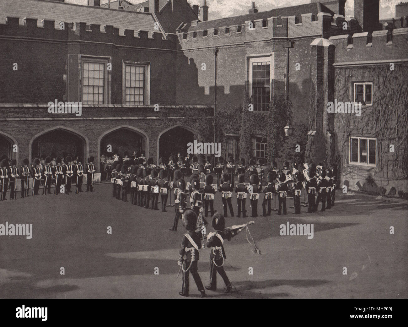 The Changing of The Guard, St. James's Palace. London. Militaria 1896 ...