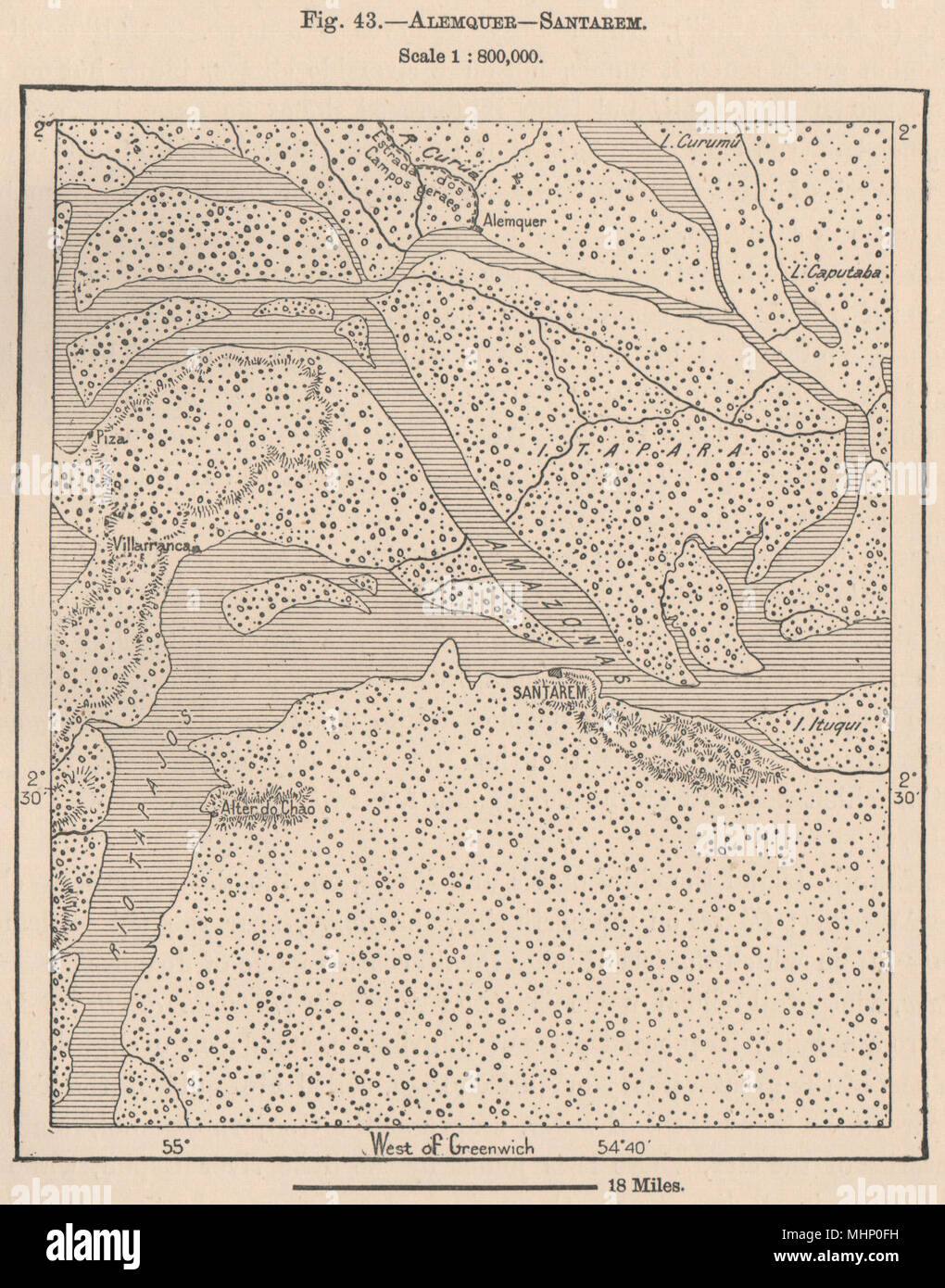 Map of santarem hi-res stock photography and images - Alamy