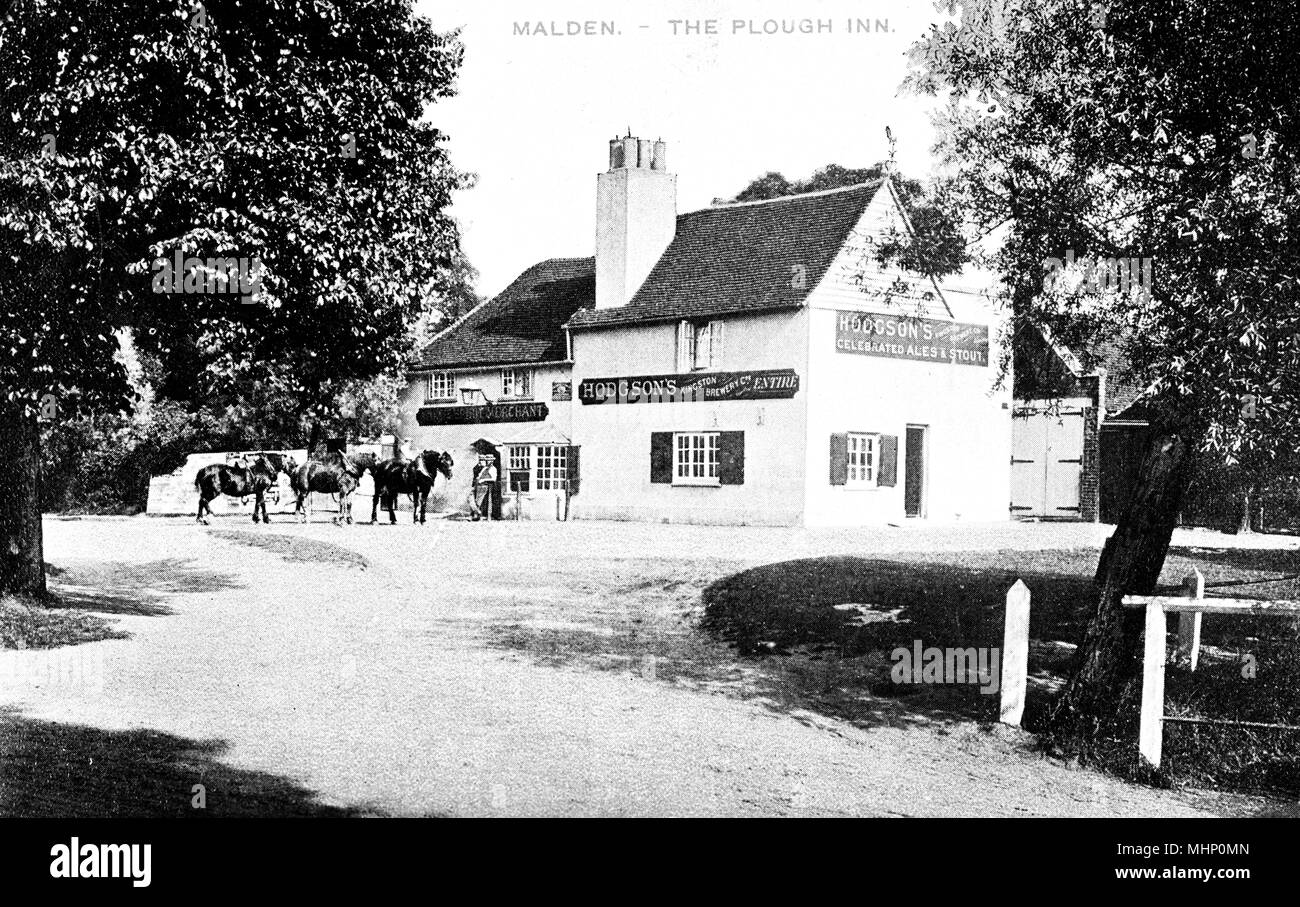 Plough Inn, Old Malden, Worcester Park, SW London (Surrey) Stock Photo