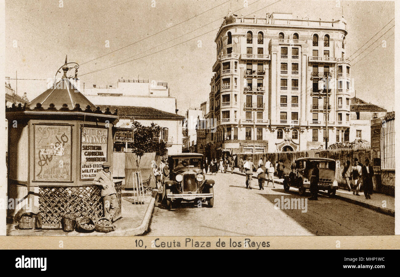 Plaza de los Reyes, Ceuta, Morocco, North Africa Stock Photo