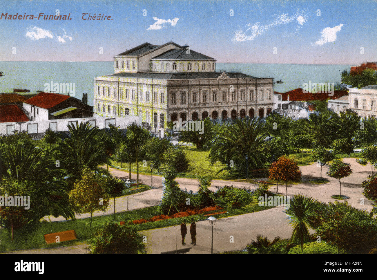 Theatre building, Funchal, Madeira Stock Photo Alamy