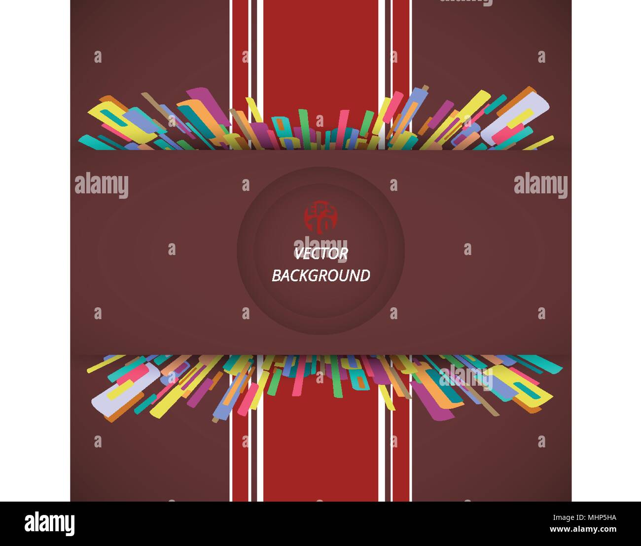 Abstract of classic envelope background with red ribbon, illustration ...