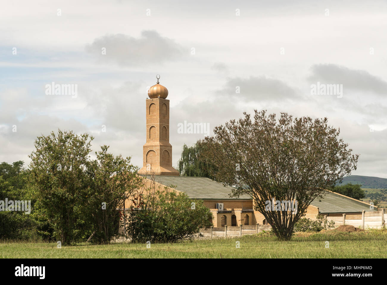 BERGVILLE, SOUTH AFRICA - MARCH 18, 2018: A mosque in Bergville in the Kwazulu-Natal Province Stock Photo