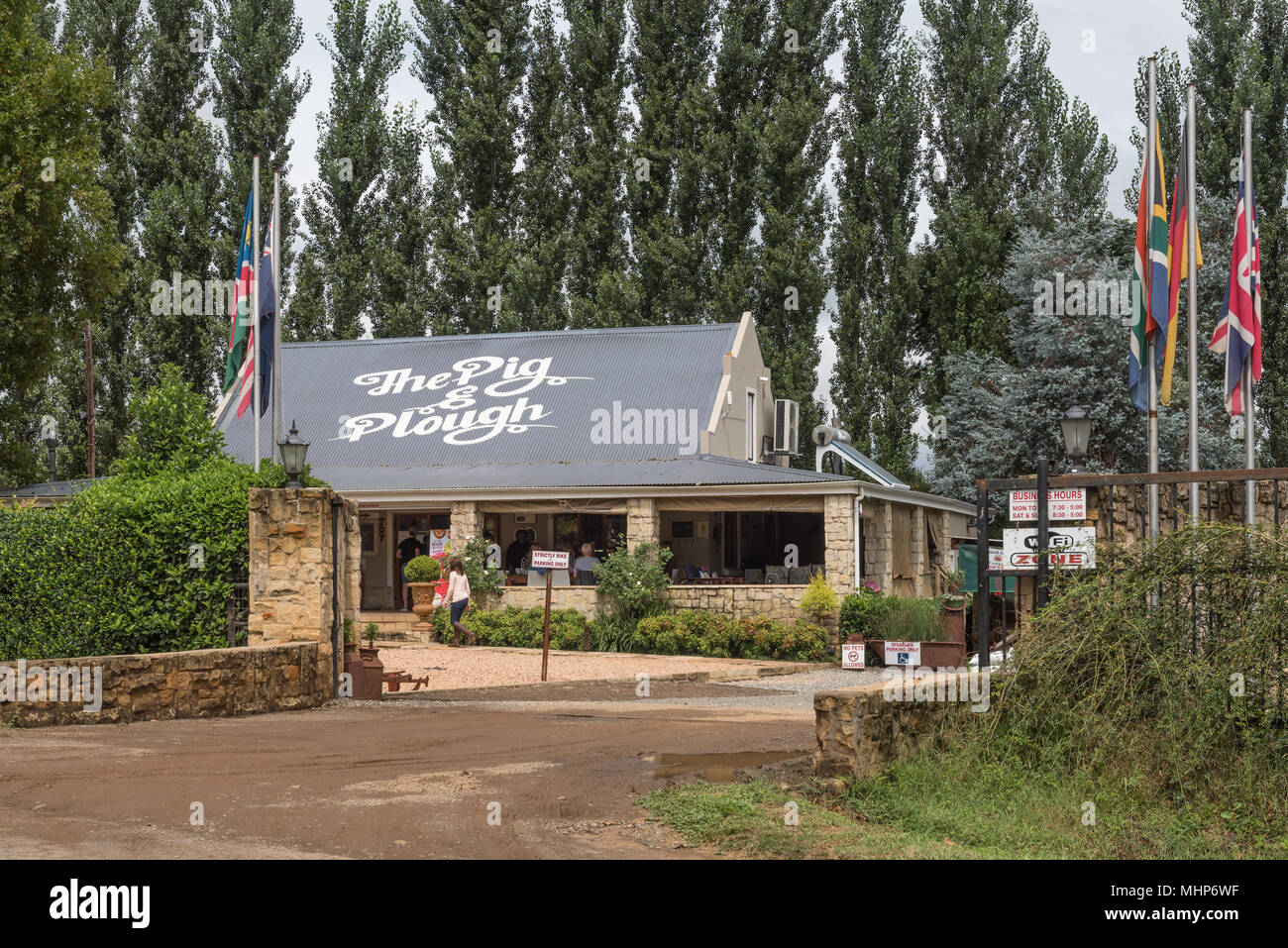WINTERTON, SOUTH AFRICA MARCH 18, 2018 The Pig and Plough farm stall