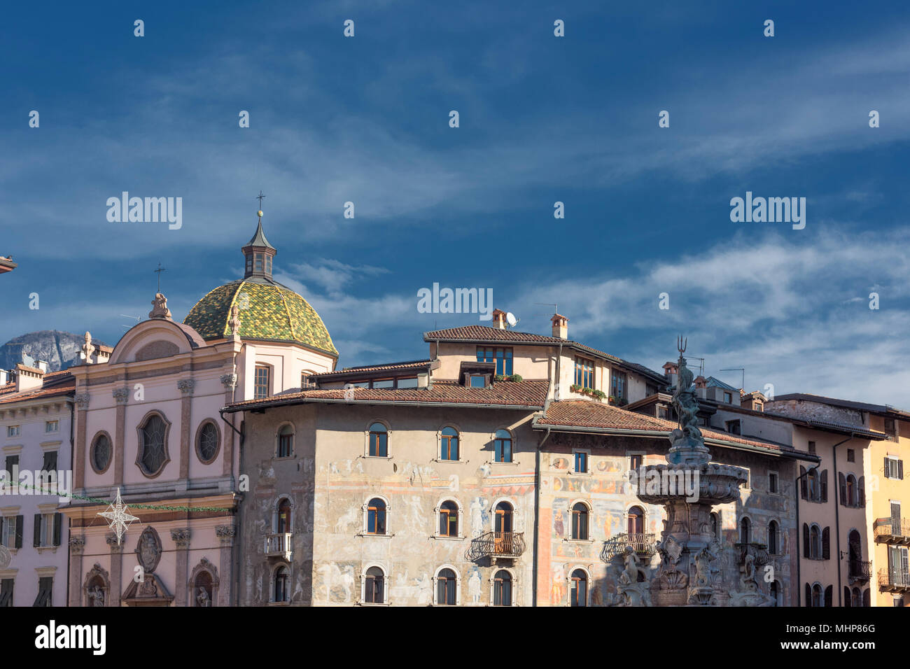 Trento dome main plaza view cityscape Stock Photo