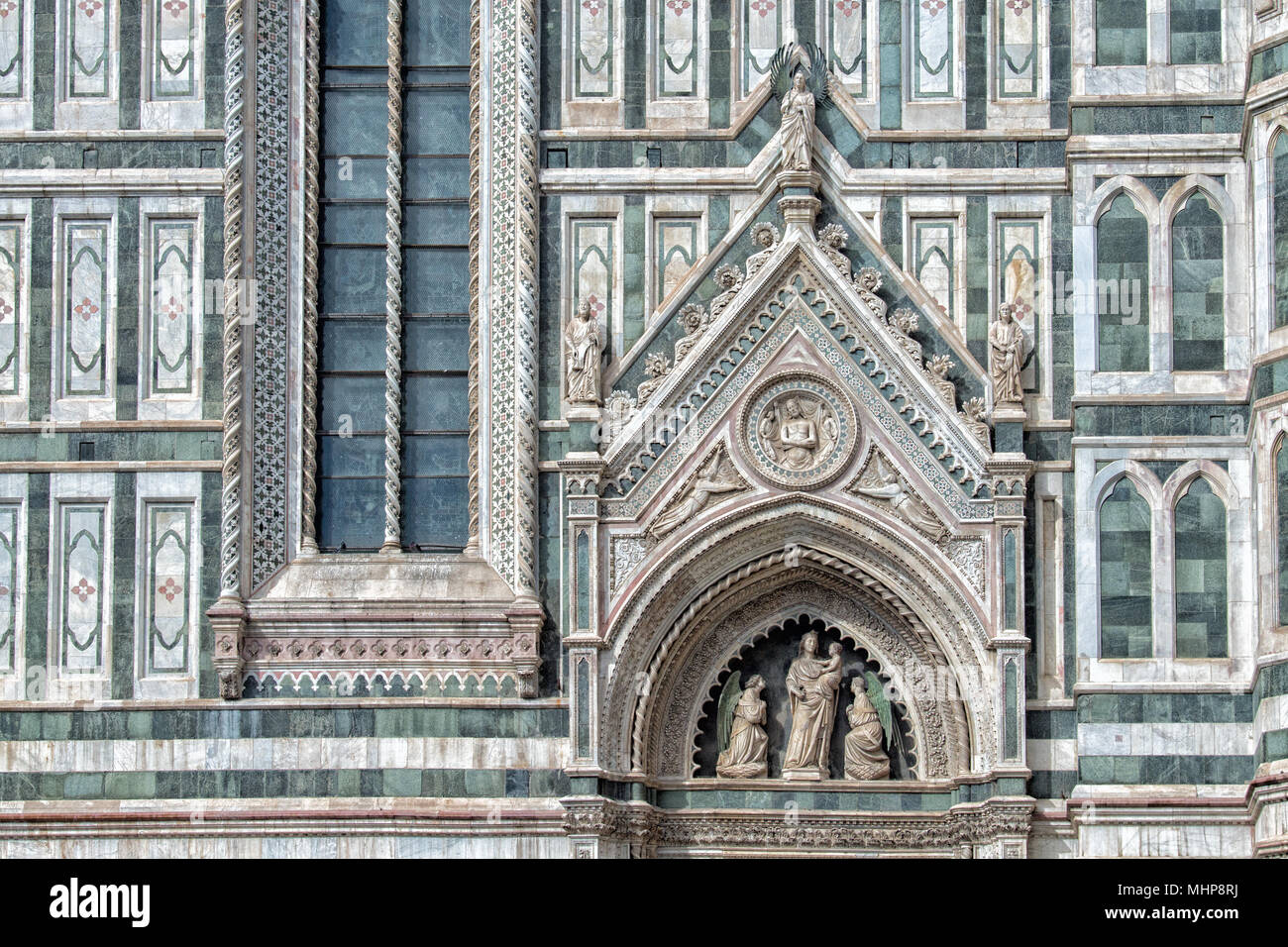 Florence dome Detail of Cathedral Santa Maria del Fiore Stock Photo - Alamy