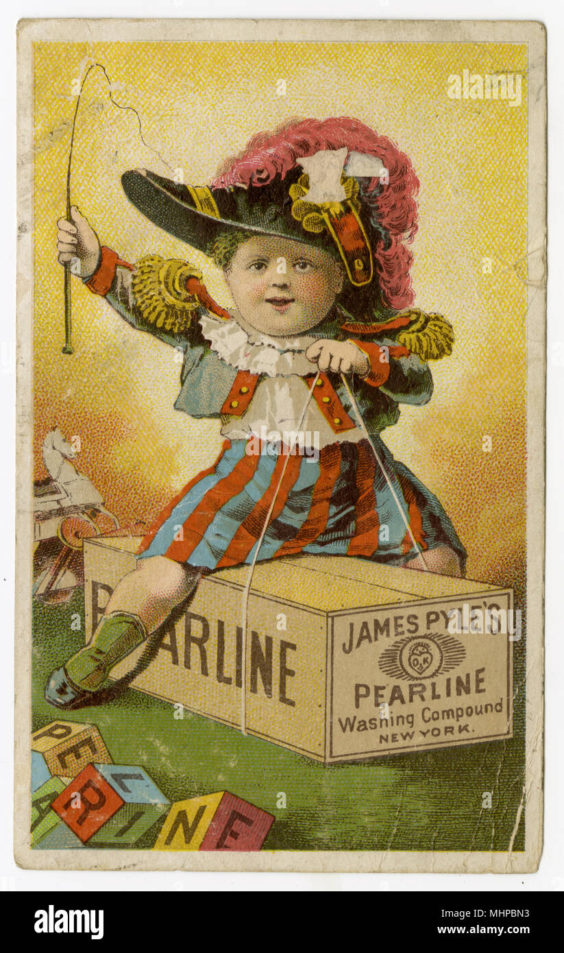 James Pyle's Pearline Washing Compound Ad Stock Photo Alamy