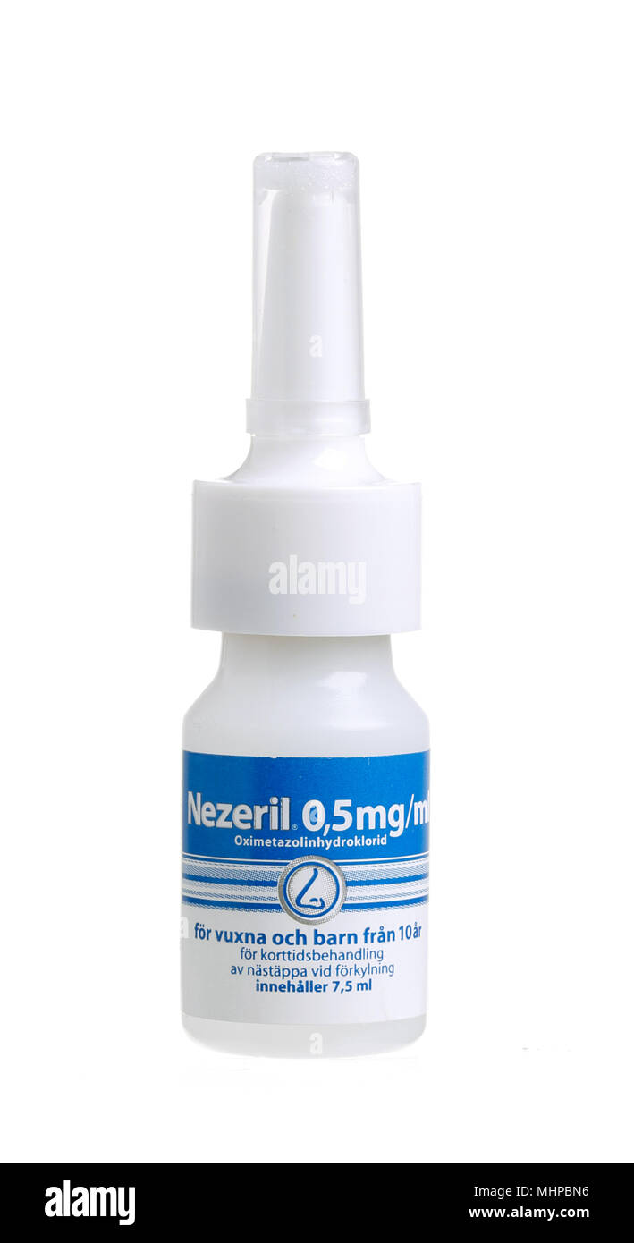 Nazolin Nasal spray Cut Out Stock Images & Pictures - Alamy