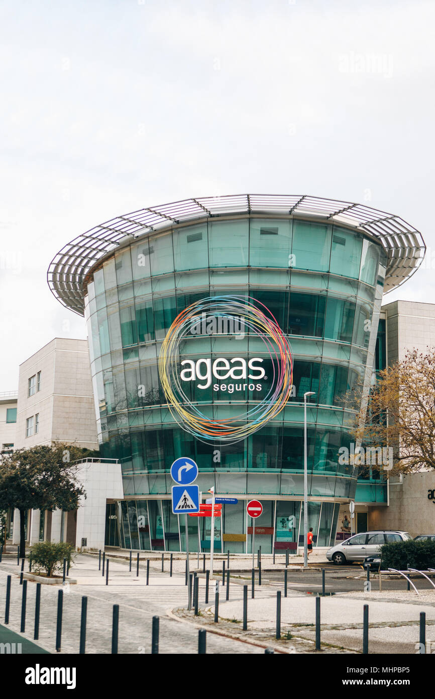 Portugal Lisbon 30 April 2018 Ageas Seguros Center Of Maintenance Or Head Office Stock Photo Alamy