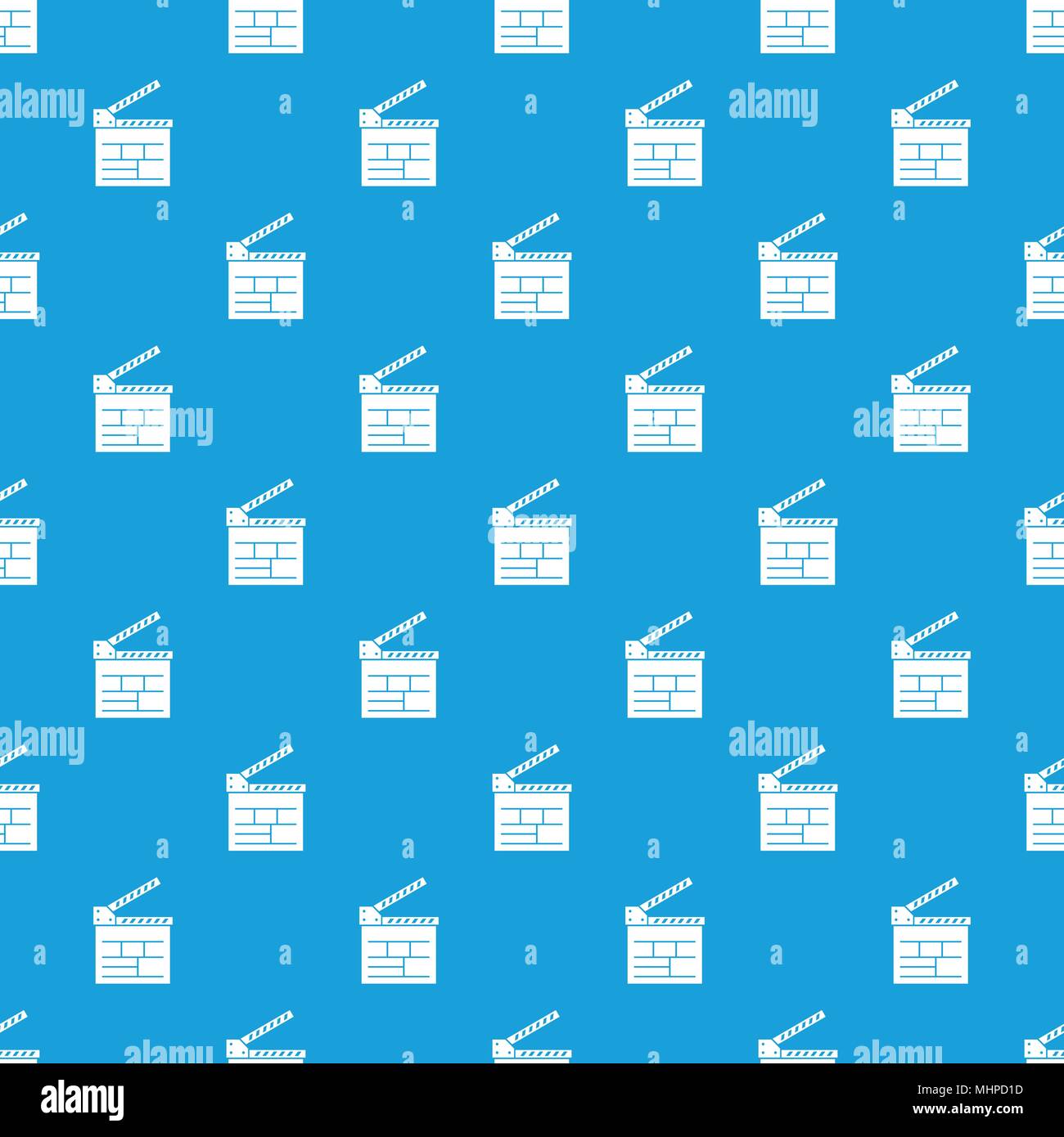 Movie cracker pattern vector seamless blue Stock Vector